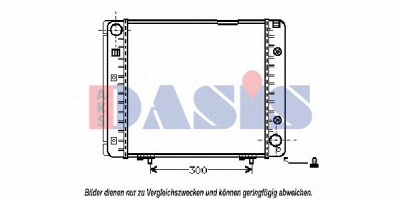 AKS DASIS 121600n -  Радиатор, охлаждение двигателя